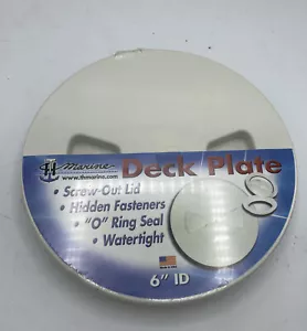 TH Marine DPS-6-3-DP Screw Out Deck Plate 6" ID Sand Shell O-Ring Seal NEW - Picture 1 of 3