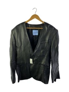 black plain MUGLER leather jacket x H&M blouson - Picture 1 of 5