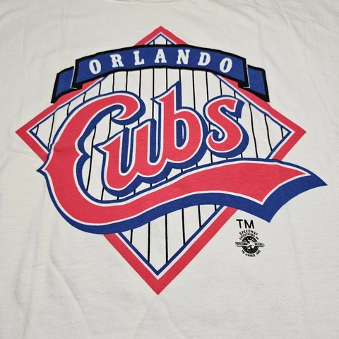 Orlando Cubs Minor League Shirt Single Stitch USA 1993 Vintage Mens LARGE Cover