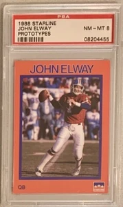 Starline John Elway 1988 prototipos PSA 8 POP 8 Broncos - Imagen 1 de 2