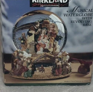 Kirkland Signature NATIVITY Musical Water Globe “Joy To The World” Hand Painted - Picture 1 of 6