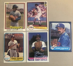 Bobby Castillo ⚾️ Los Angeles Dodgers Baseball Cards ⚾️ 5 Card Lot ⚾️ 0101 - Picture 1 of 12