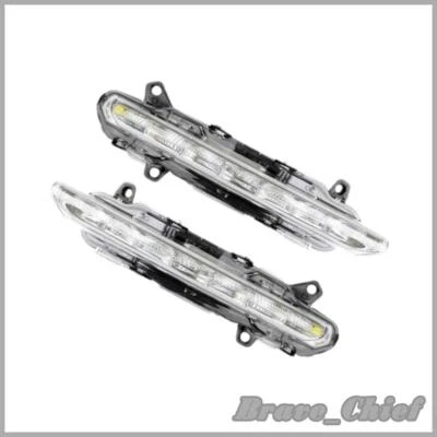 2x  Front LED DRL Fog Light Set Fit For Mercedes Benz S W221 S350 S400 S450 - Image 1 of 4