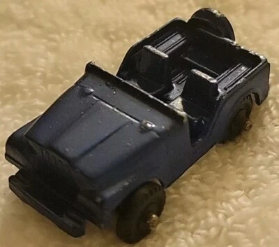Vintage Midgetoy Blue Jeep Toy Diecast Metal Jeep - Image 1 of 4