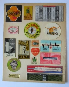 16 Vari-Vue 1960's Salesman's Samples Motion Lenticulars Cardboard Display - Picture 1 of 4