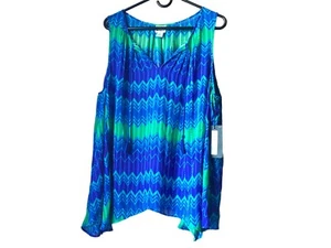 Stylus Sleeveless Semi-shear Blouse Size XL - Picture 1 of 7