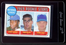 1969 Topps #641 NL Rookie Stars Bobby Darwin John Miller Tommy Dean RC (0002)