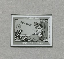 UGANDA WALT DISNEY GOOFY PHOTO-ESSAY FOTO-ESSAY PROOF UPU ARCHIV RARE!! c5007