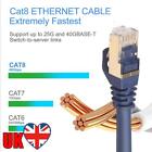 Cat8 Ethernet Cable Sftp 40Gbps Super Speed Rj45 Network Patch Cable (1M)