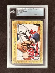 Kirby Puckett 2018 Leaf Masterpiece Cut Signature 1/1 autograph signed JSA Twins - Picture 1 of 2
