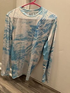Men’s Realtree Blue Camo Long Sleeve Shirt Size Medium - Picture 1 of 4