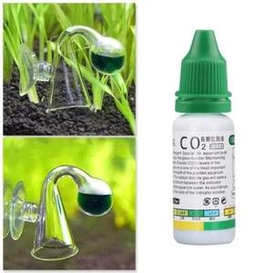 15ml Kohlendioxid CO2 Monitor Glas Drop Ball Solution Aquarium - Picture 1 of 9