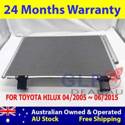 Air Con AC Condenser for TOYOTA HILUX KUN16 KUN26 3.0 TURBO DIESEL 2005 - 2015 - image 1 of 2
