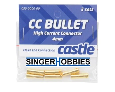 CASTLE CREATIONS CCBUL43 4mm High Current Bullet Connector Set HH - Image 1 of 2
