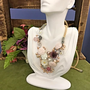 Artisan Made Collage Necklace - Picture 1 of 10