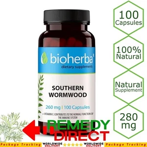 Integratore Assenzio con Artemisinina 100 Capsule Detox Detergente Antiparassitario - Foto 1 di 5