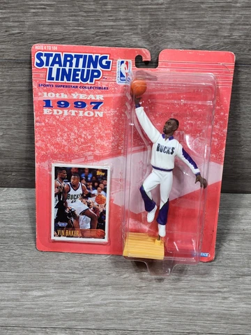 Vin Baker Milwaukee Bucks Starting Lineup Action Figure NIB Kenner NIP 1997 NEW Cover