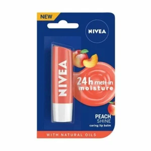 NIVEA Lip Balm, Fruity Peach Shin 4.8gm - 24h melt in moisture (Pack of 2) - Picture 1 of 4