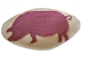 Keramik Französisch Teller Ablageschale Muster Animal Cochon. Ceramics Tablett