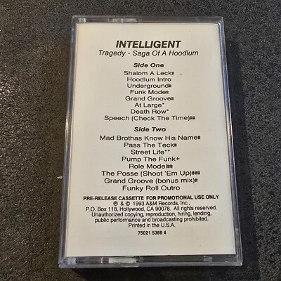 Intelligent Hoodlum Tragedy Saga of a Hoodlum Promo Cassette Tape 90s Rap - Bild 1 von 4