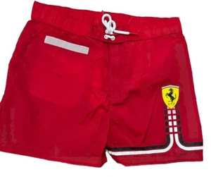 Scuderia Ferrari Swim Shorts Red size 13/14 Y New with Tags - Picture 1 of 8