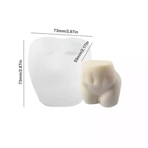 Silicone Torso Lady Booty Body Mould Chocolate Sugarcraft Candle Soap Clay Resin - Picture 1 of 1