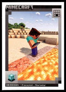 Crónicas artesanales Panini Minecraft 2024 #80 obsidiana - Imagen 1 de 2