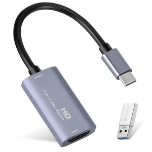 Video Capture Card, USB 3.0 HDMI to USB C Audio Capture Card, 4K 1080p60fps C... - Picture 1 of 7