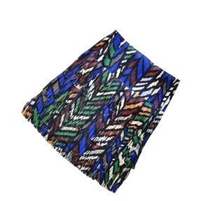 Pleats Please Issey Miyake Multicolor Fringe Tiered Mini Skirt Size 5 Japan - Picture 1 of 7