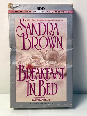 NEW Audiobook Breakfast in Bed by Sandra Brown 2 Cassettes Foto 1 de 4