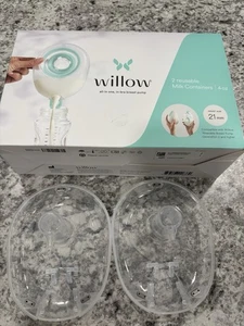 Willow Pump wiederverwendbare Muttermilchbehälter, 2 Stück in 1er Pack 24 mm gebraucht 4 erhalten - Bild 1 von 10