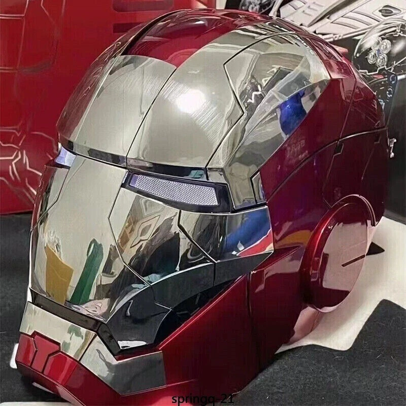 Железный человек косплей реквизит MK5 шлем носимый голос управления мальчика Рождественский подарок игрушка - Изображение 1 из 4