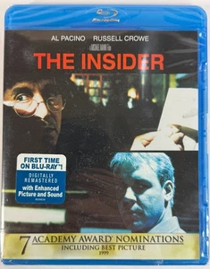 The Insider Blu-ray 1999 Al Pacino Russell Crowe Legal Crime Thriller NEW - Imagen 1 de 2