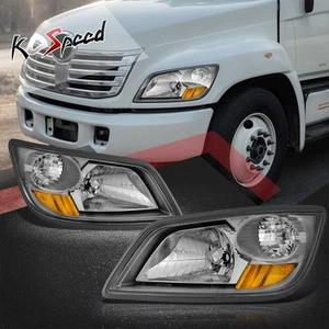 Chrome/Ambe/Clear Headlights for Hino 145 165 185 258ALP/LP 268/A 338 2006-2019 - Picture 1 of 9