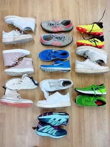 Job Lot Used Trainers Men/Womens x10 Pairs Nike/Adidas/Converse - Picture 1 of 7