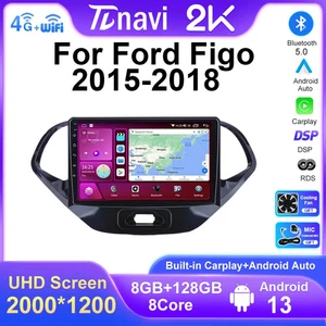Car Radio For Ford Figo 2015-2018 Carplay GPS Stereo Android Auto Video Screen - Picture 1 of 32
