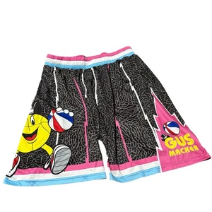 Pantalones Cortos de Baloncesto Gus Macker Para Hombre Grandes Atléticos Negro Rosa Azul - Imagen 1 de 8