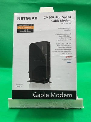 Netgear CM500 High Speed Cable Modem DOCSIS 3.0 New - Image 1 of 4