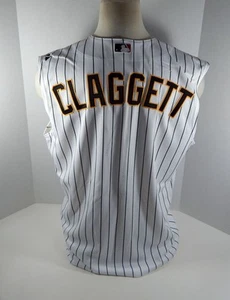 Camiseta deportiva chaleco blanco emitida por el juego Anthony Claggett 2010 de los Piratas de Pittsburgh 3045 - Imagen 1 de 6