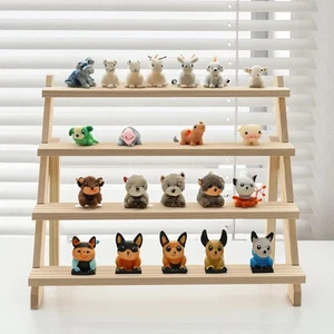 Livingandhome Schreibtischständer 4 Ebenen Kiefernholz, 39 cm B x 32 cm T x 40 cm H - Bild 1 von 7