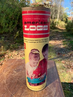 Juego de troncos americanos cuadrados tallados originales Halsam vintage n.º Juego de 54 piezas 805. Foto 1 de 4