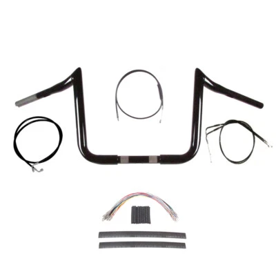 Kit de manillar PrimeApe 1996-2006 Harley Road Glide Road King 1/4" negro 13" Foto 1 de 2