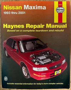 Haynes Repair Manual Nissan Maxima 1993 thru 2001 - Foto 1 di 6