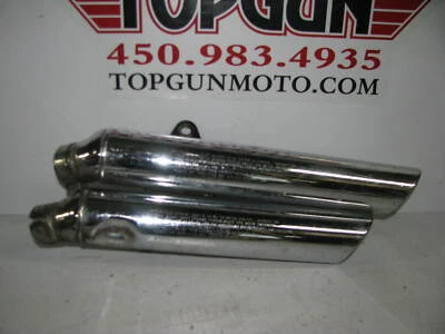 1985 - 1986 SUZUKI GV1200 MADURA OEM LEFT SIDE EXHAUST MUFFLER & HEATSHIELD Foto 1 de 4