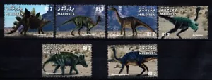 Maldive 1999 MNH 6v, dinosauri, animali preistorici - Foto 1 di 1