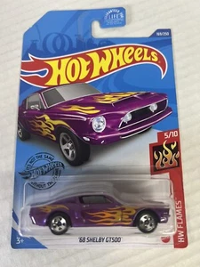 Hot Wheels He Flames '68 Shelby GT500 lila 5/10 Modellauto 169/250 Diecast - Bild 1 von 7