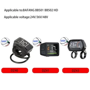 24V/36V/48V E-bike UART LCD Display For BAFANG BBS01 BBS02 HD Mid-Motor - Picture 1 of 34