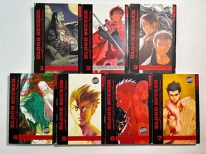 Blood Sucker Manga 1-7 lotto completo volumi CONDIZIONI CATTIVE - Foto 1 di 17