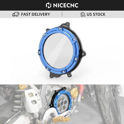 Cubierta protectora de embrague transparente NICECNC para Suzuki DRZ400 E SM 2000-2023 2024 Foto 1 de 4