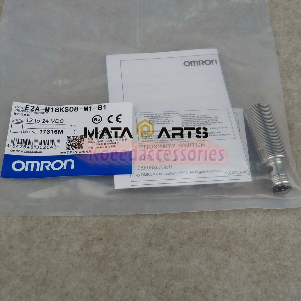 1PCS For Omron Proximity Switch E2A-M18KS08-M1-C1 12-24VDC